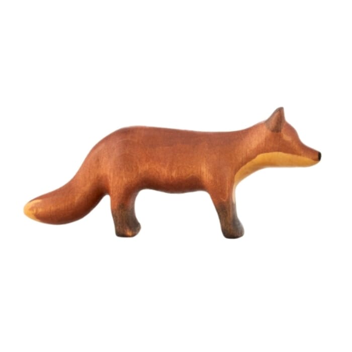 Figurine en bois de renard