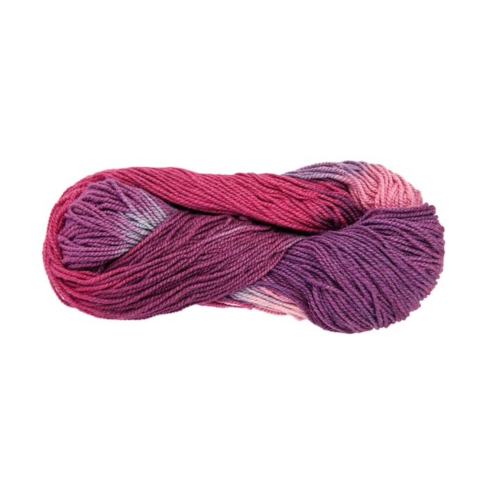 Organic sock wool kbT, purple tones, 100 g
