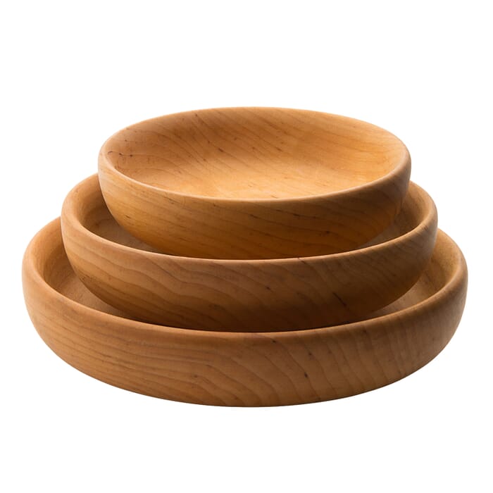 Set of 3 Alder Wood Bowls
