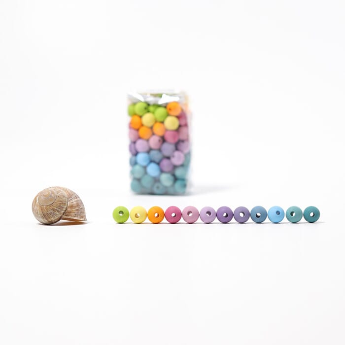 Grimms Wooden beads pastel