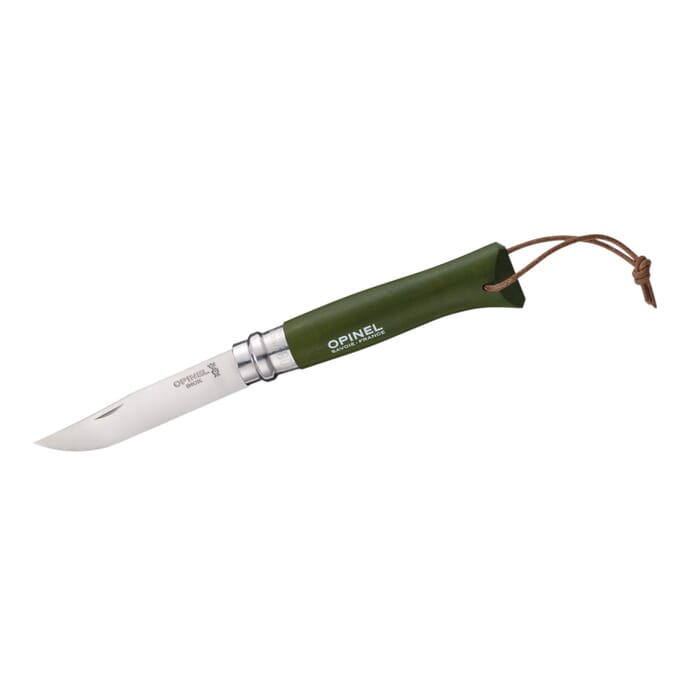 Opinel Pocket Knife with Leather Strap