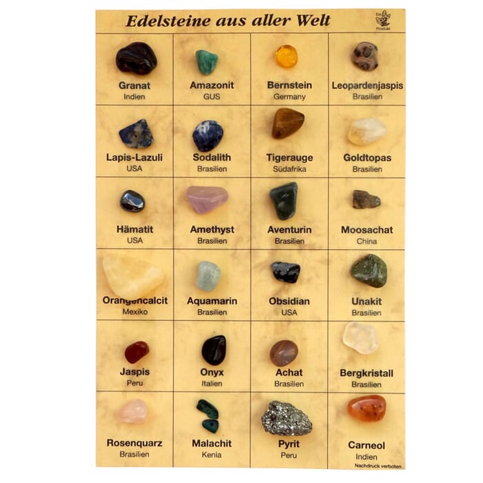 Une Collection De Pierres Précieuses Colorées Et D'autres Minéraux.