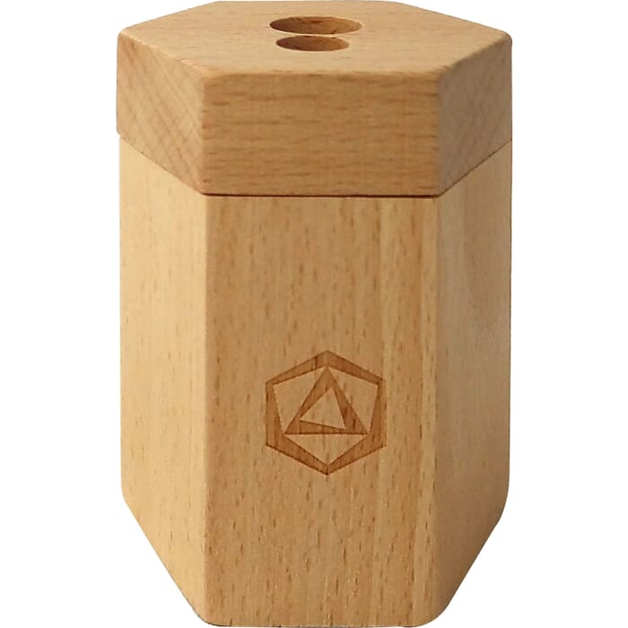 Caja de madera del afilador doble