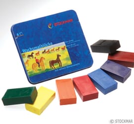 Stockmar Waskrijtblokken, 8 kleuren - Standaard 